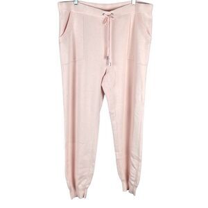 Chico’s Zenergy Cotton Cashmere Cozy Jogger Pant Pale Dogwood NEW